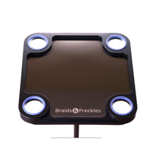 Load image into Gallery viewer, Braids & Freckles • Magnetic Colorist Tray • Black